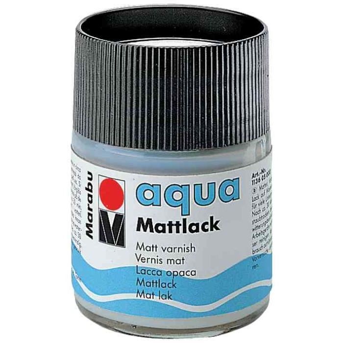 MARABU - VERNIS MAT INCOLORE ACRYLIQUE MATTLACK AQUA FLACON 50 ML 4007751006080 113605000