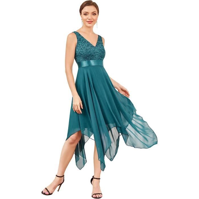 Robe Bleu Nuit Sans Manches 1-2-3 Taille 46 - Doublée, Style Casual - Occasion Très Bon état