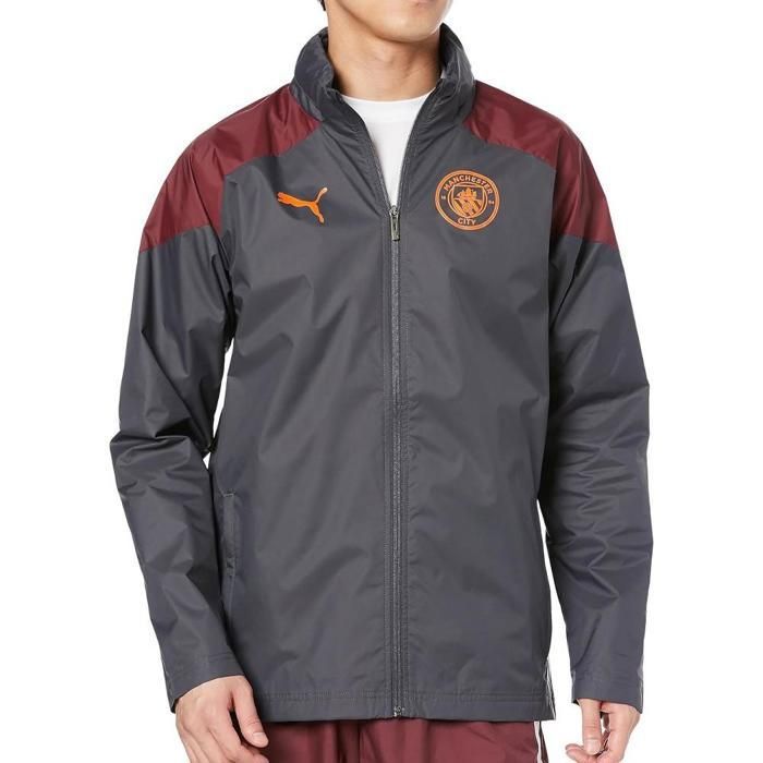 Veste imperméable Manchester City 2023/24 - strong gray/rouge brique - S