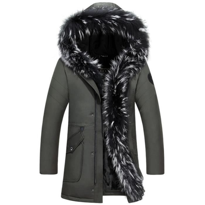 Doudoune avec vrai on sale fourrure