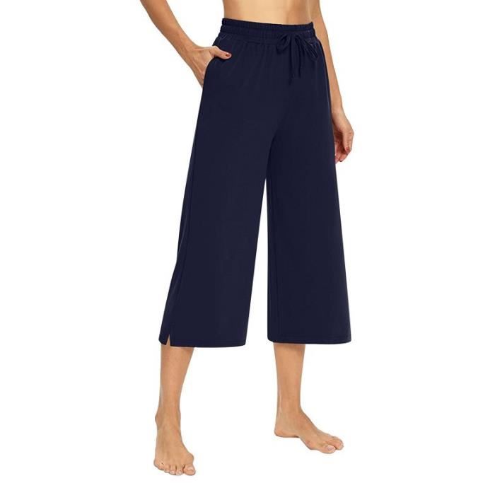 Femme Pantacourt Pantalon Femme 3 4 Pantalon Femme t Taille