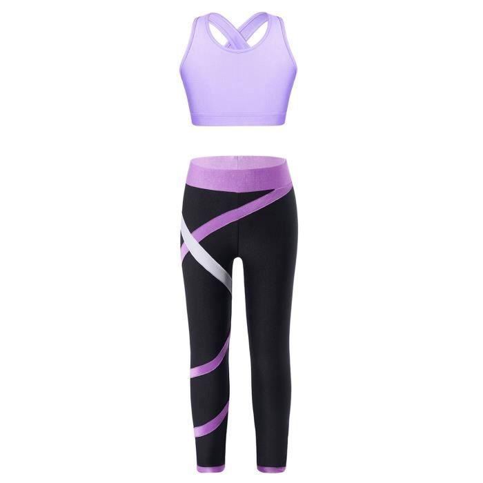 Short Legging Fille Short De Sport Fille 6-16 Ans Gym, Yoga