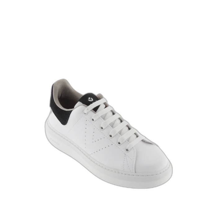 Baskets femme Victoria Milan similicuir fendu noir plateforme 3cm Noir Cdiscount Chaussures