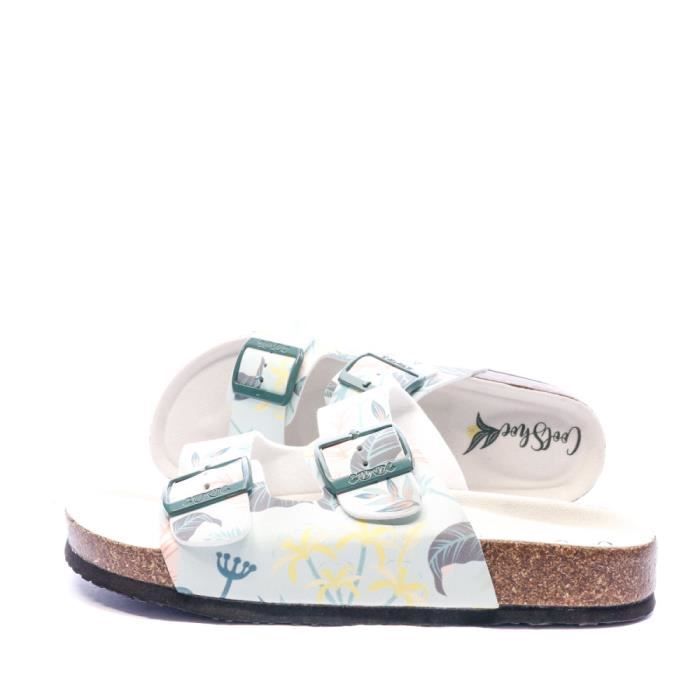 sandales vertes femme