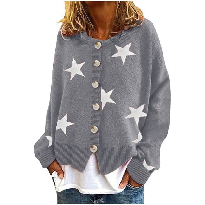 Cardigan Femme Long Et Léger - Gilet Tricoté Élégant Ouvert à Devant - Pull Boyfriend Ample Pour Automne Et Hiver
