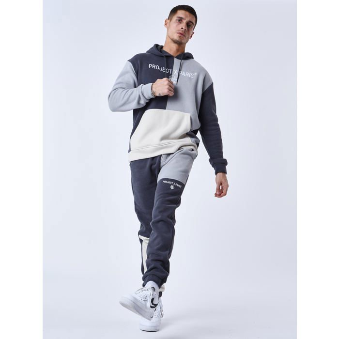 Jogging Mail Bas de jogging tricolore en maille - PROJECT X PARIS - Homme - Gris ...
