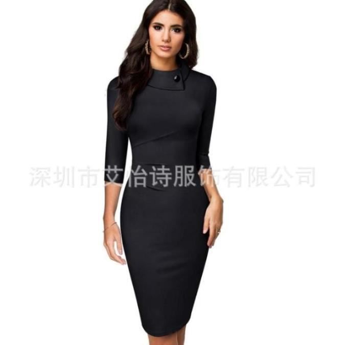 Robe classique sale noir