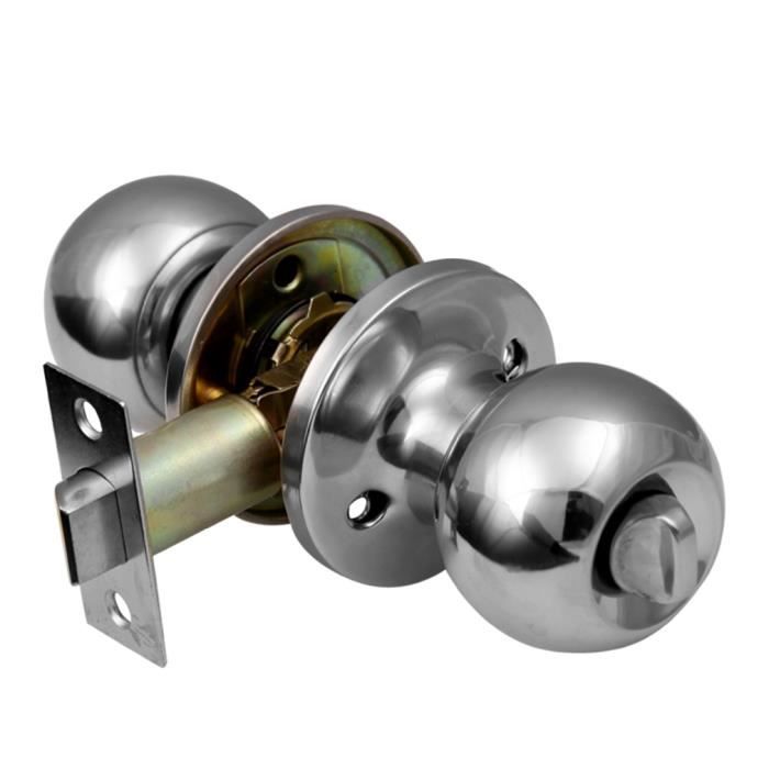 Serrure Bouton Avec Poignee De Porte Salle De Bain Achat Vente