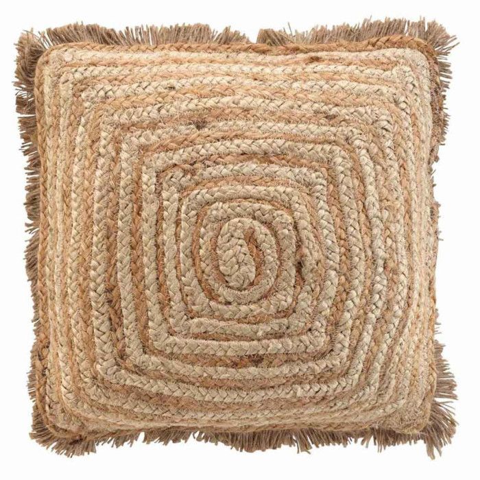 Coussin Déco En Jute \