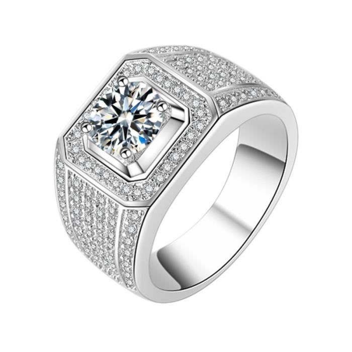 1 PC bague brillant de fiancailles en diamant strass doigt bijoux pour maries hommes SAUTOIR COLLIER Achat Vente sautoir et collier 1 PC bague brillant de Homme Adulte Metal Cristal