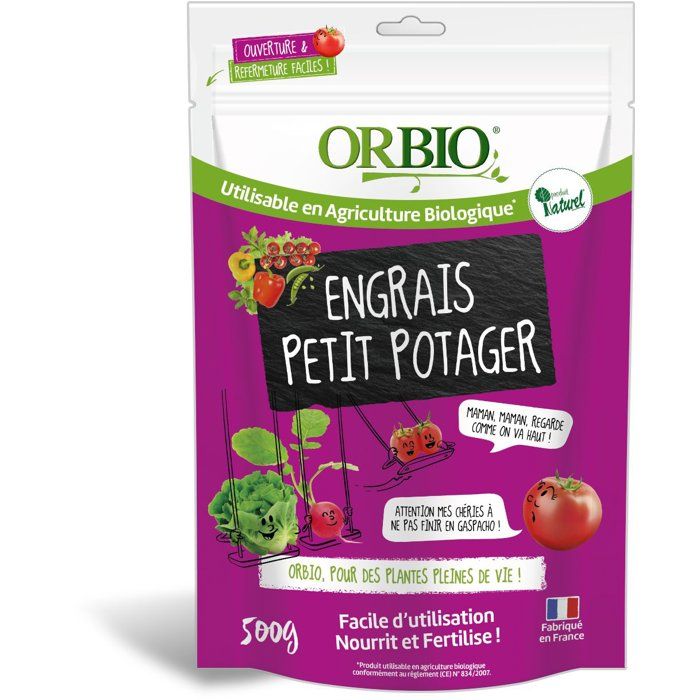 Engrais organique granéulé 500 g NPK 4 3 7 pour potager