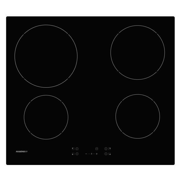 Rosieres Rocth64ct 1 Table Vitroceramique 4 Zones 6500w