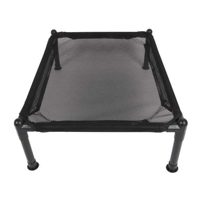 Comparer les prix de Lit pour chien surélevé en toutes saisons, cadre en métal, maille respirante, intérieur extérieur