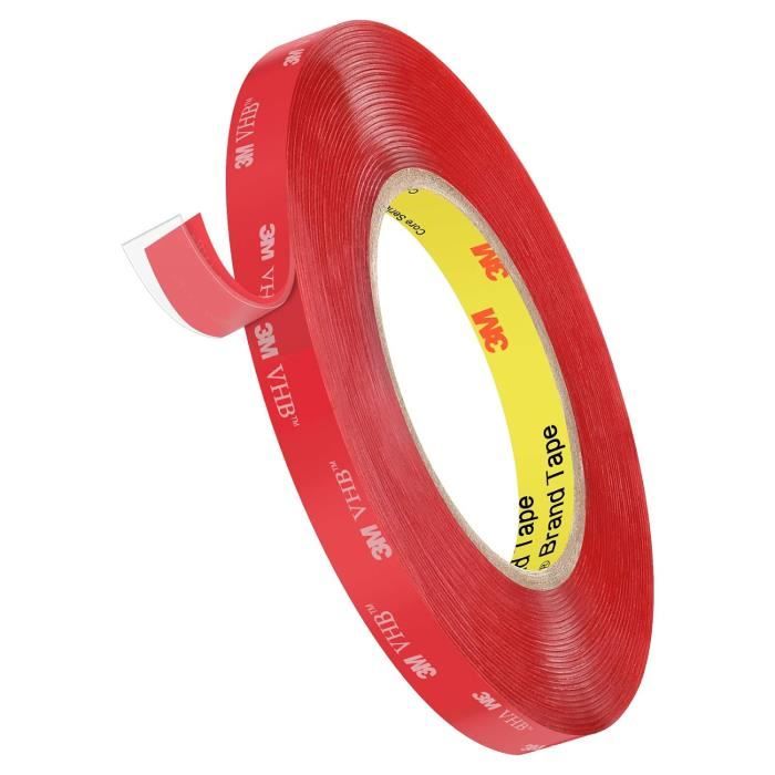 Ruban Adhésif Double Face En Mousse - 19 Mm De Large - Rouleau 1,9 M Ou 5 M - Fixation Solide