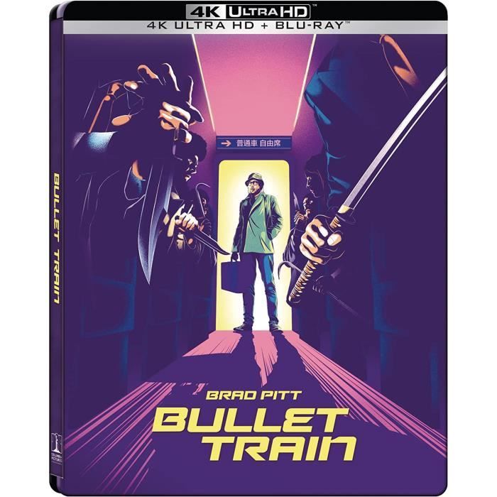 Bullet Train Combo Blu-ray 4K + Bluray Steelbook Edition Française