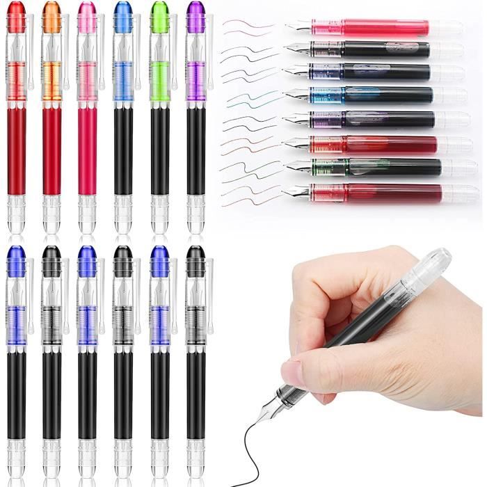 Lot De 3 Stylos à Plume Jetables Zebra Fuente Rose - Encre Fluide Pour Écriture Élégante