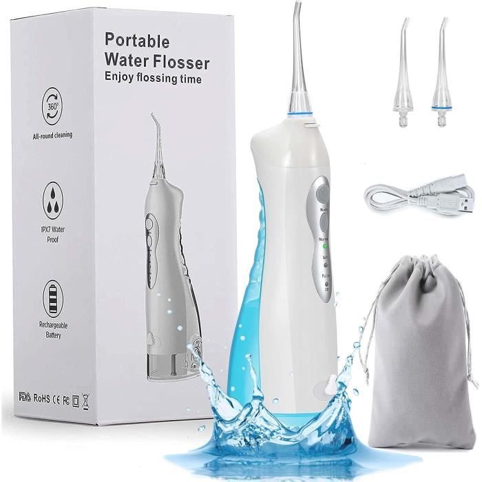 Hydropulseur Dentaire Sans Fil Portable HyJet Dentaid – 8 Buses, Rechargeable