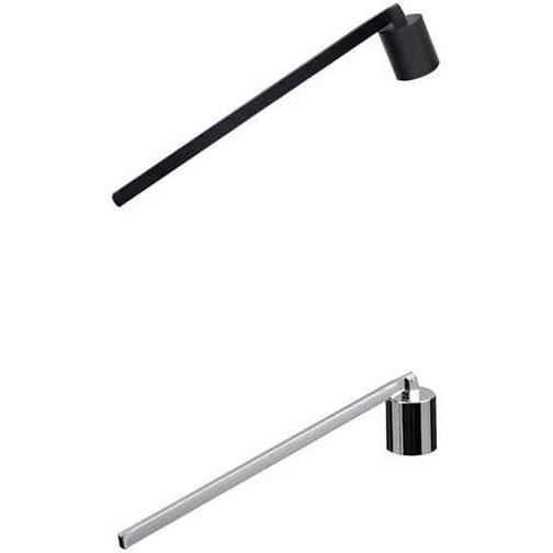 Éteignoir à Bougie En Acier Inoxydable Argent - Accessoire Sécurité Longueur 24,6 Cm