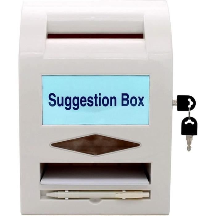 Boîte À Suggestions Dons Avec Serrure Pour Collecte De Fonds