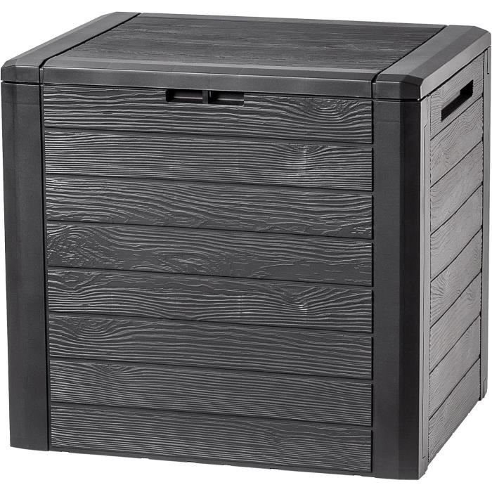 Ram Quality Products Caja De Almacenamiento De Plástico Para Exteriores, 71 Galones, Para Muebles, Cojines, Herramientas Y Accesorios De Piscina, Color Marrón
