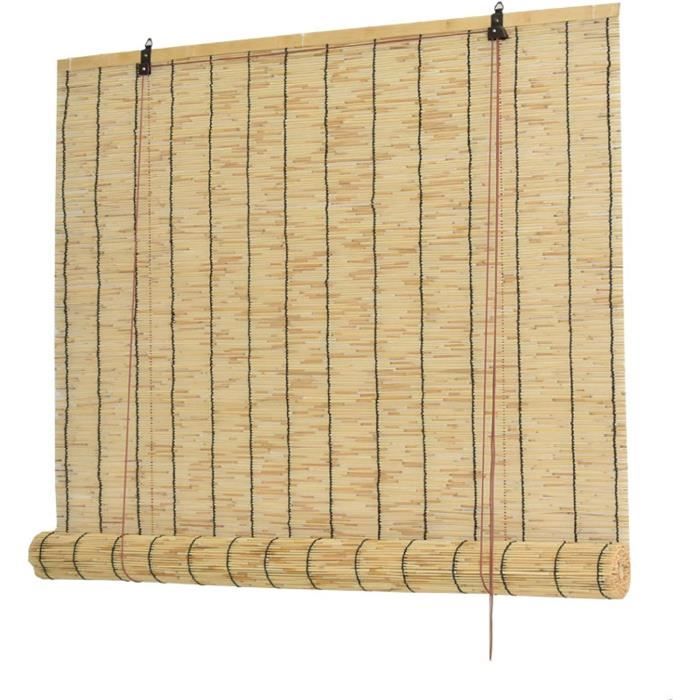 Store Bambou Extérieur Interieur Store Enrouleur Roseau Naturel