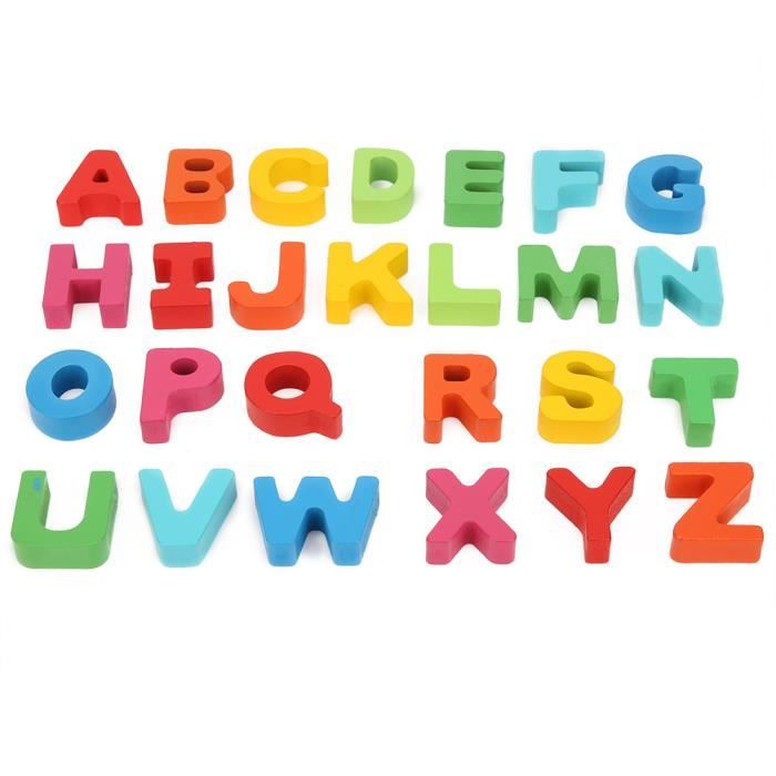 Montessori Puzzle alphabet éducatif en bois pour enfant - Apprendre les lettres en s'amusant à Montessori Puzzle alphabet éducatif en bois pour enfant - Apprendre les lettres en s'amusant à