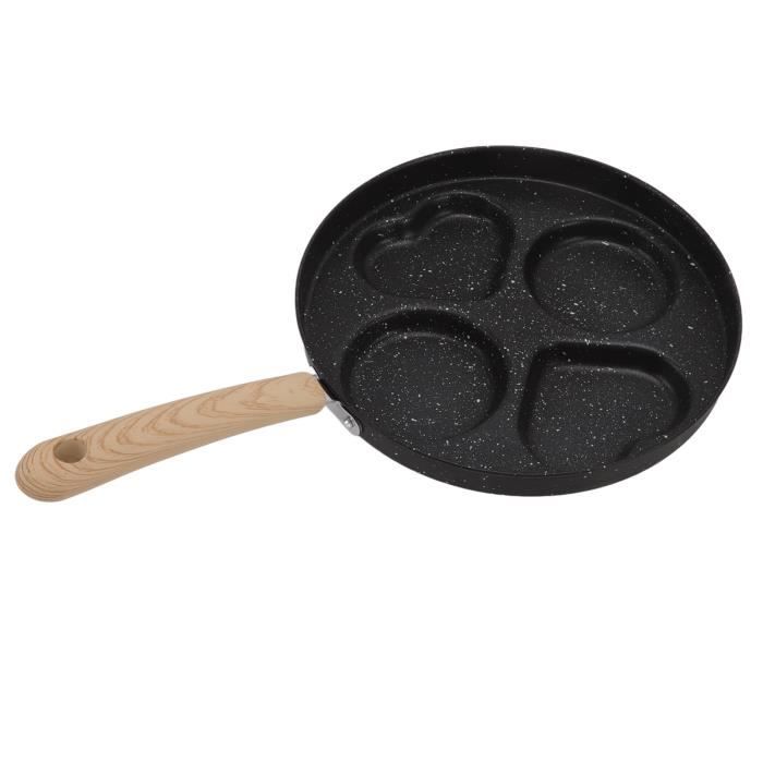 Poêle à œufs, 4 Tasses, Poêle à œufs Antiadhésive, Poêle à Crêpes En