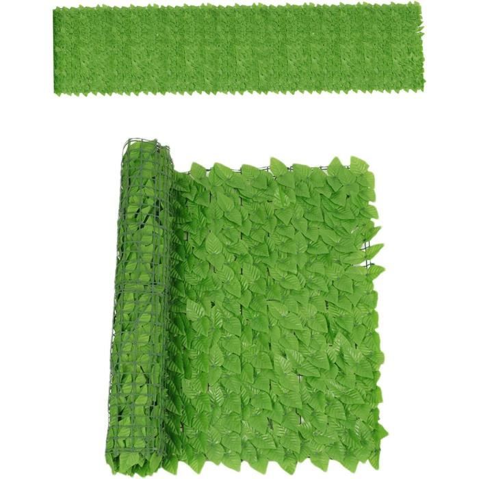 Luckxing Haie Artificielle Brise-vue - Lierre Faux En PP Résistant Aux UV - Dimensions 0,5x1 M à 1x3 M - Pour Balcon, Jardin, Clôture - 4