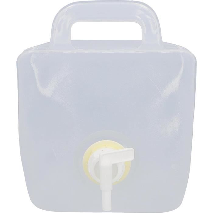 Bidon Pliable Semptec 10L – Robinet Intégré, Alimentaire, Silicone, Pour Eau Ou Arrosage