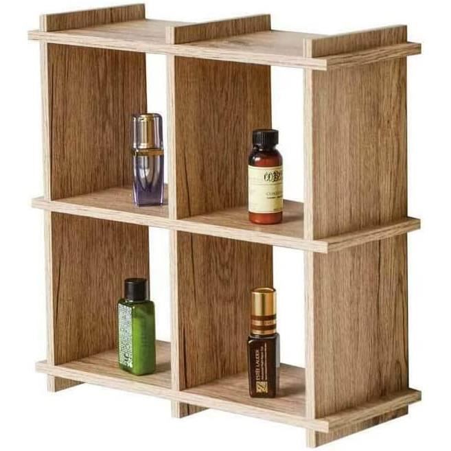 Tableau Rangement Tableau De Rangement - Étagère Avec 4 Compartiments - Module En Bois ...