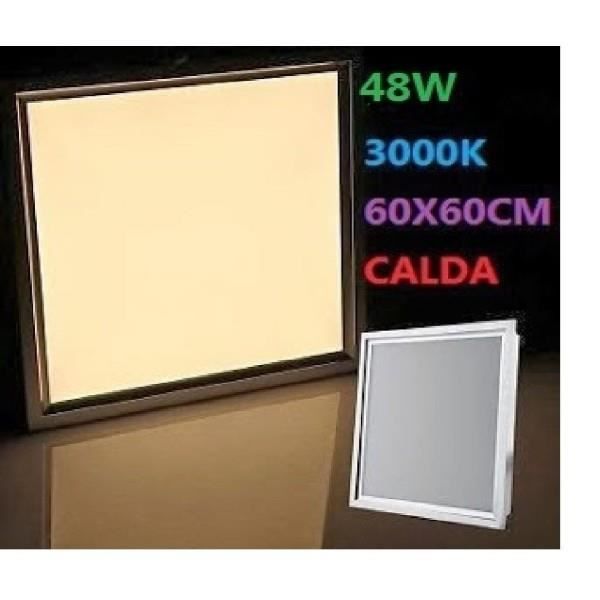 LAMPADA PANNELLO A LED 48W QUADRATO 60X60 CM PLAFONIERA AD INCASSO LUCE BIANCA | Leroy Merlin