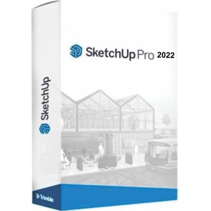 Logiciel de modélisation 3D – SketchUp – Pro 2022 – Téléchargement à vie – Windows 10 – Interface conviviale