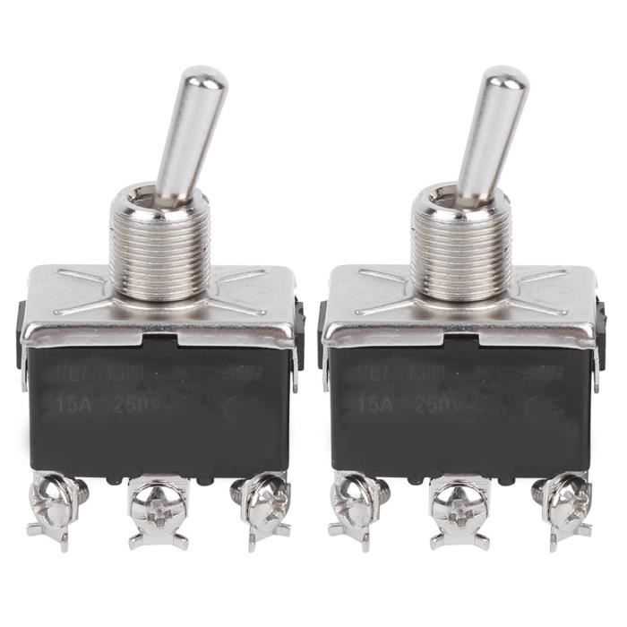 ON Off ON 3 Positions Bascule ON 3 Positions Interrupteur à Bascule