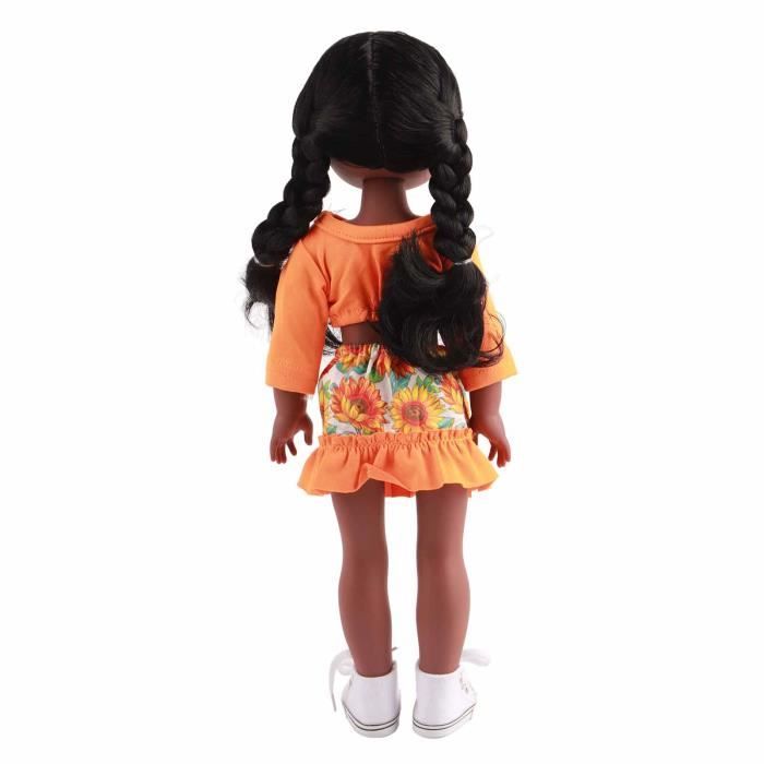 VGEBY Poupee de fille noire Poupee Fille en Vinyle Poupee Noire Simulee de 15 Pouces pour Magasin de Jouets a la Maison jeux poupee Cdiscount Jeux Jouets