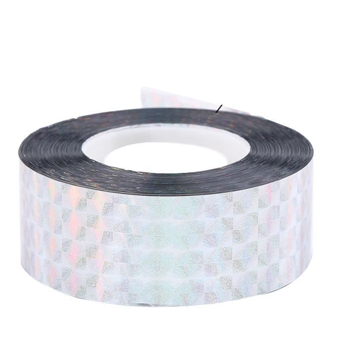 ArmaKit Ruban Réfléchissant Anti-Oiseaux 48 Mm X 100 M - Holographique Répulsif Pigeons Mouettes Corbeaux