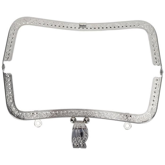 Cadre De Sac à Main Crochet, 2 Paires Fermoir Tubulaire 20 CM, Cadre De