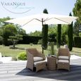 Parasol rectangle 2x3m inclinable - TERRACOTTA-1