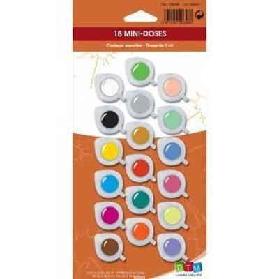 Lot de 80 mini pots de peinture vides pour 480 bandes de peinture - 3 ml Lot de 80 mini pots de peinture vides pour 480 bandes de peinture - 3 ml