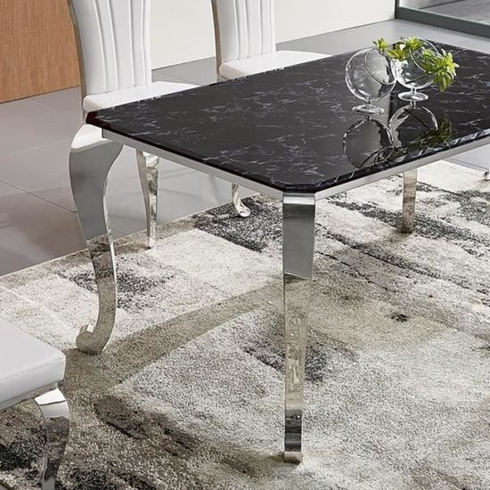 Table A Manger Plateau Effet Marbre Marli Achat Vente Table A