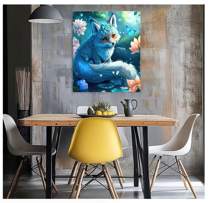 Kit Créatif Loup Nuit Kit Peinture Par Numéros Loup Et Ciel étoilé - Toile 40x50cm - Avec Cadre Kit Créatif Loup Nuit Kit Peinture Par Numéros Loup Et Ciel étoilé - Toile 40x50cm - Avec Cadre