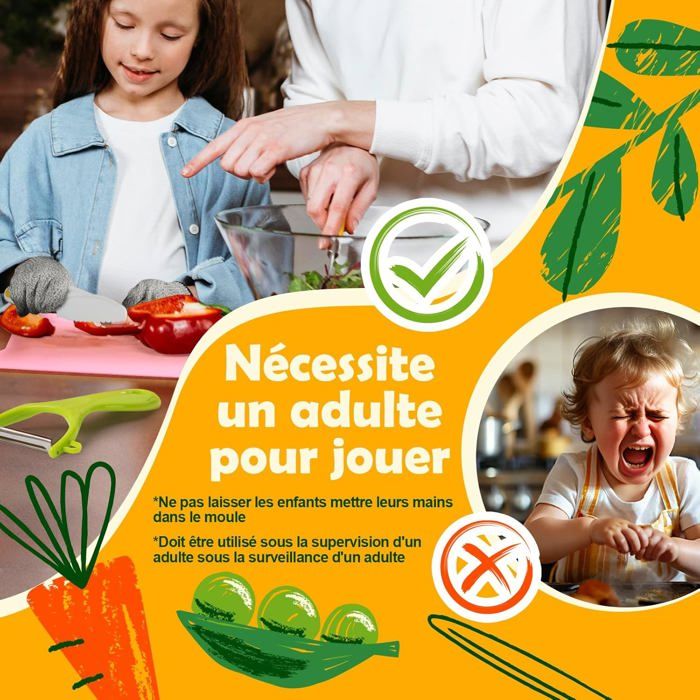 Kit Couteau D'éveil Pour Enfant – 3 Couteaux Montessori + Planche, Sûr Et éducatif Pour Les Petits Chefs Dès 2 Ans