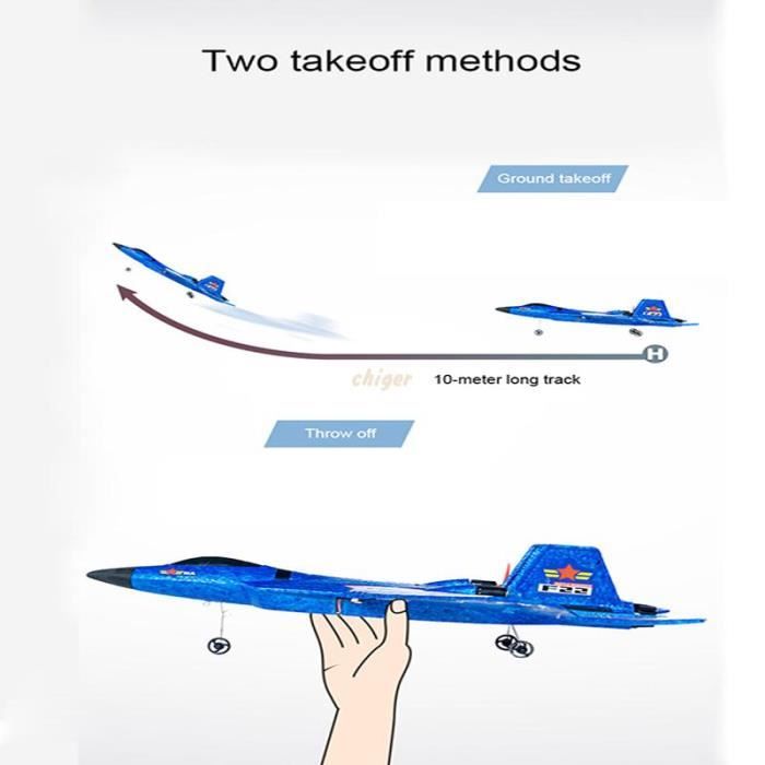 Couleur A Avion de chasse radiocommandé en mousse EPP G1 pour enfant