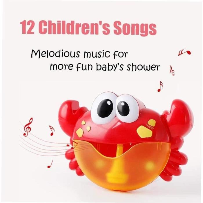 Fun bubble crab bath musical toy hotsell