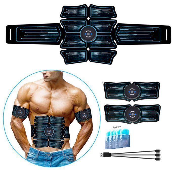 Appareil abdo - Instrument Abdominal électrique - Bleu - 6 modes - 10 ...