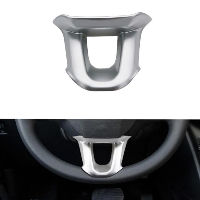 Décoration Véhicule,Autocollants chromés pour garnitures de volant, badges  emblématiques, pour Peugeot 2008 - Type 1 matte silver