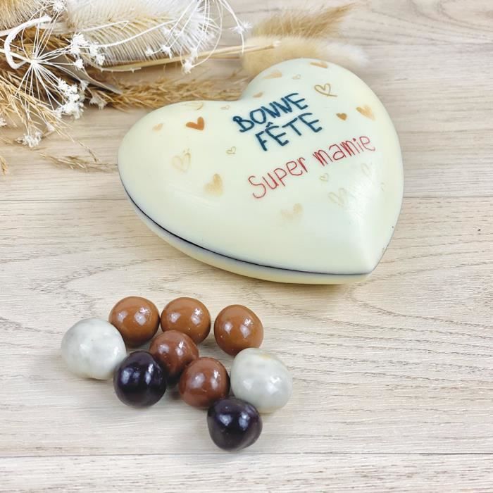 Coeur Milka Chocolat personnalisé - Coeur Milka personalisé avec prénom et  texte, avec pralines en forme de coeur et intérieu[J88] - Cdiscount Au  quotidien