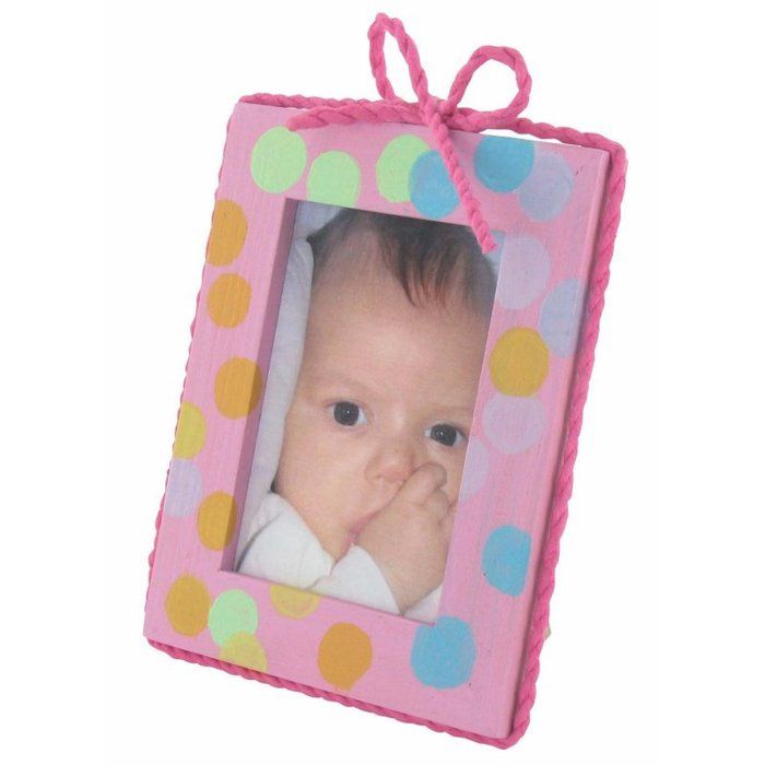 Cadre Photo En Bois Avec Chevalet 10 X 8 Cm - Marque MegaCrea DIY, Couleur Bois Naturel, Neuf