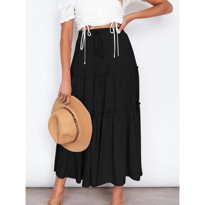 Jupe fluide sale taille elastique