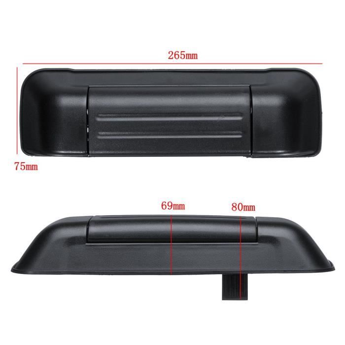 Poignée De Porte Arrière Extérieure Pour Suzuki Vitara / Grand Vitara 1998-2005 - Noir ABS - Réf. 8285065D125PK