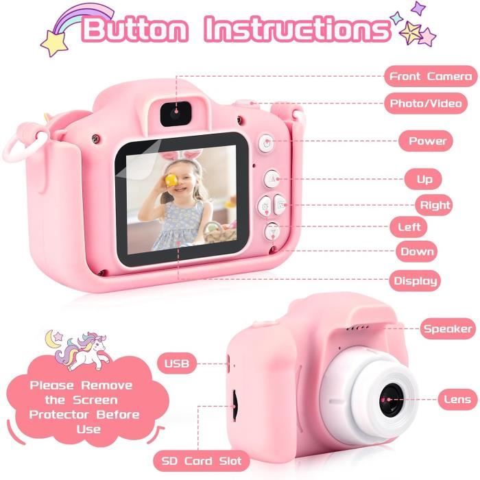Appareil Photo Enfants, 2.0 Pouces Appareil Photo Numérique, 1080P HD Caméra pour Enfant Garçons & Filles de 3 à 12 Ans de Cadeau Jouet (Bleu) | Votre wishlist sur